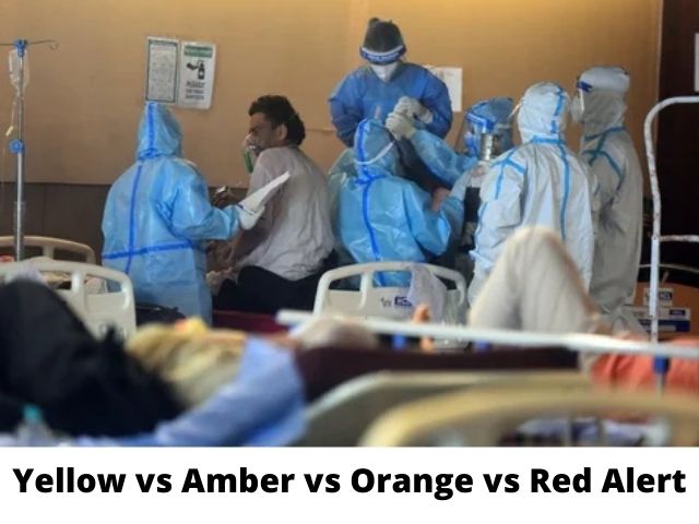 Difference between Yellow, Amber, Orange, and Red Alerts issued during the COVID-19 pandemic? | Delhi Color Coded COVID Action Plan